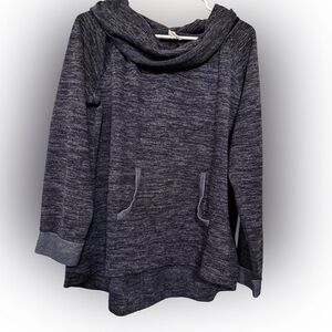 Pullover,‎ Size XXL, Navy Color, Velvet Collar, Comfort, Pocket